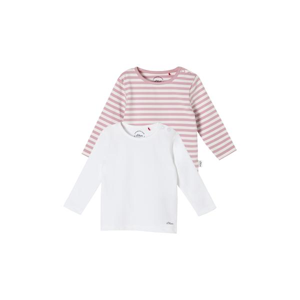 s. Olive r Overhemd met lange mouwen multipack rose/ white 