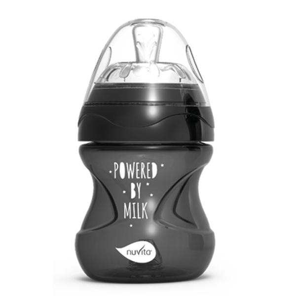 nuvita Babyflaske anti - kolikk Mimic Cool! 150 ml i svart
