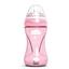 nuvita Dětská láhev proti kolice Mimic Cool! 250 ml v růžové barvě