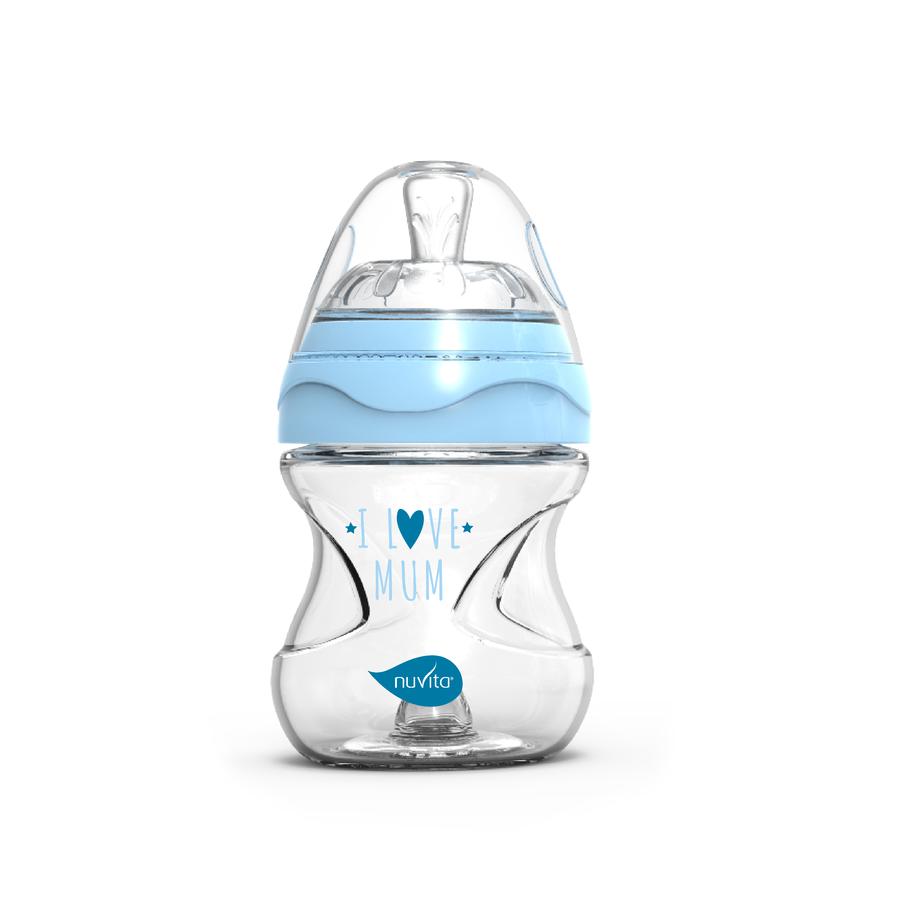 nuvita Babyflaske Anti - Colic Mimic Collection 150ml i lyseblå