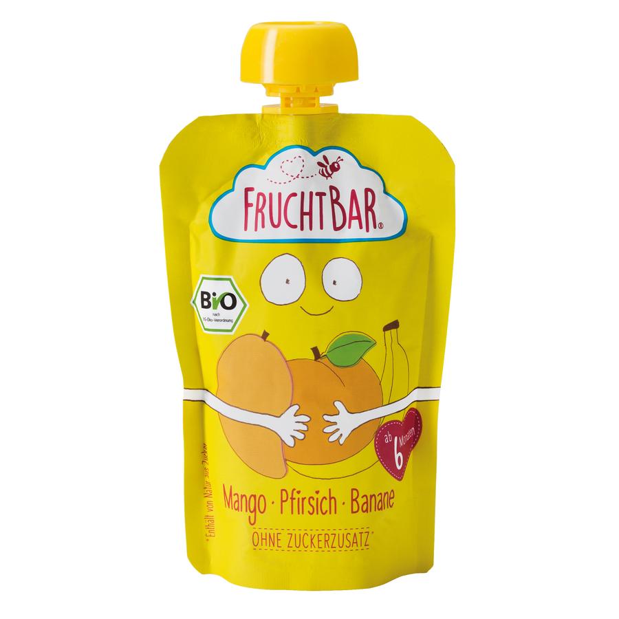 FRUCHTBAR® Bio-Püree Mango-Pfirsich-Banane 100g ab dem 6.Monat