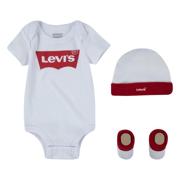 Levi's® Kids Body enfant bonnet chaussettes blanc 3 pièces