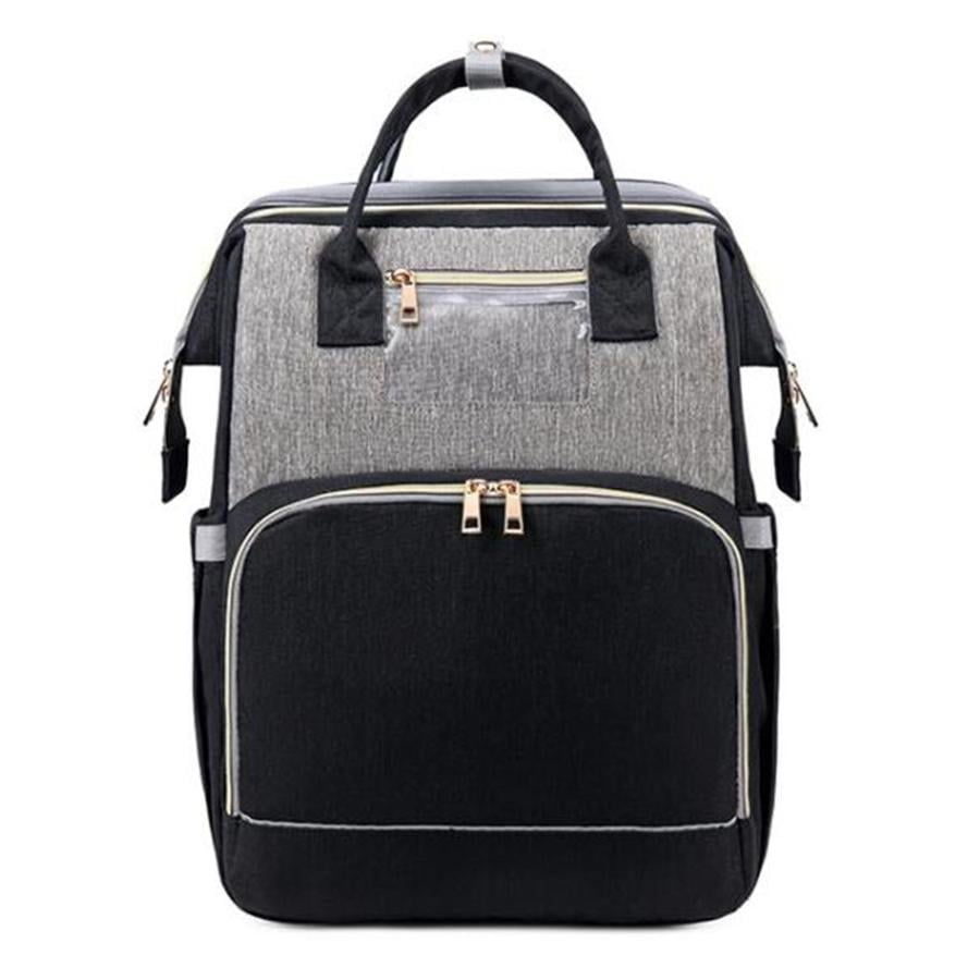 Stella Bag Premium Changing Backpack Musta Harmaa