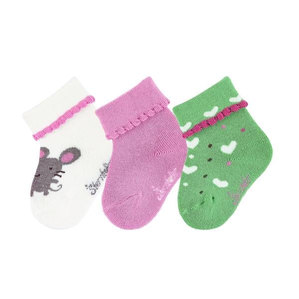 Sterntaler baby sokker 3-pack mus ecru