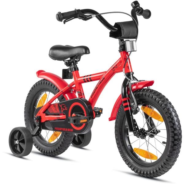 PROMETHEUS BICYCLES® HAWK Bicicleta infantil 14'' rojo-negro