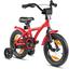 PROMETHEUS BICYCLES® HAWK Kinderfahrrad 14" , Rot-Schwarz mit Stützrädern