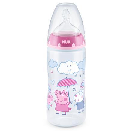 NUK Peppa Pig First Choice Flasche 300 ml mit Temperature Control 