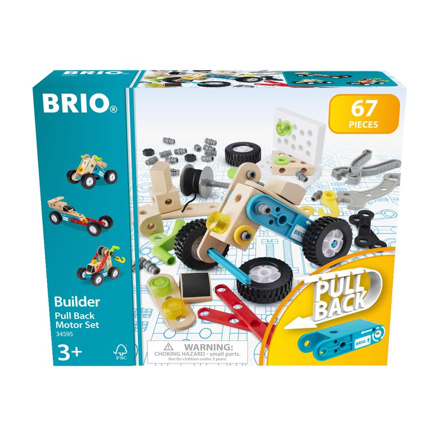 BRIO ® Build er pull-along motorbyggsats, 67 st.