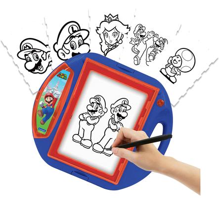 LEXIBOOK Projektor rysunków Super Mario z długopisem i pieczątkami