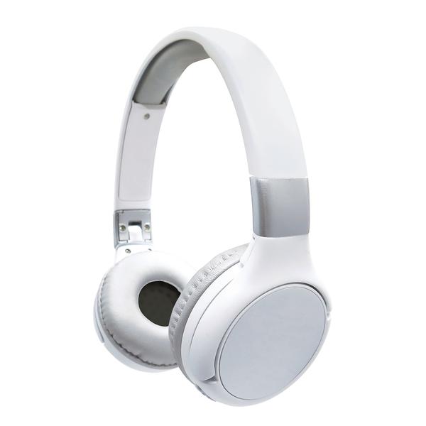 LEXIBOOK Acoustix Bluetooth® 2 i 1 sammenleggbare kabelhodetelefoner, hvit/sølv