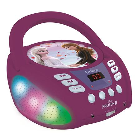 LEXIBOOK Disney La Princesa de Hielo Reproductor de CD con Bluetooth y conexión USB