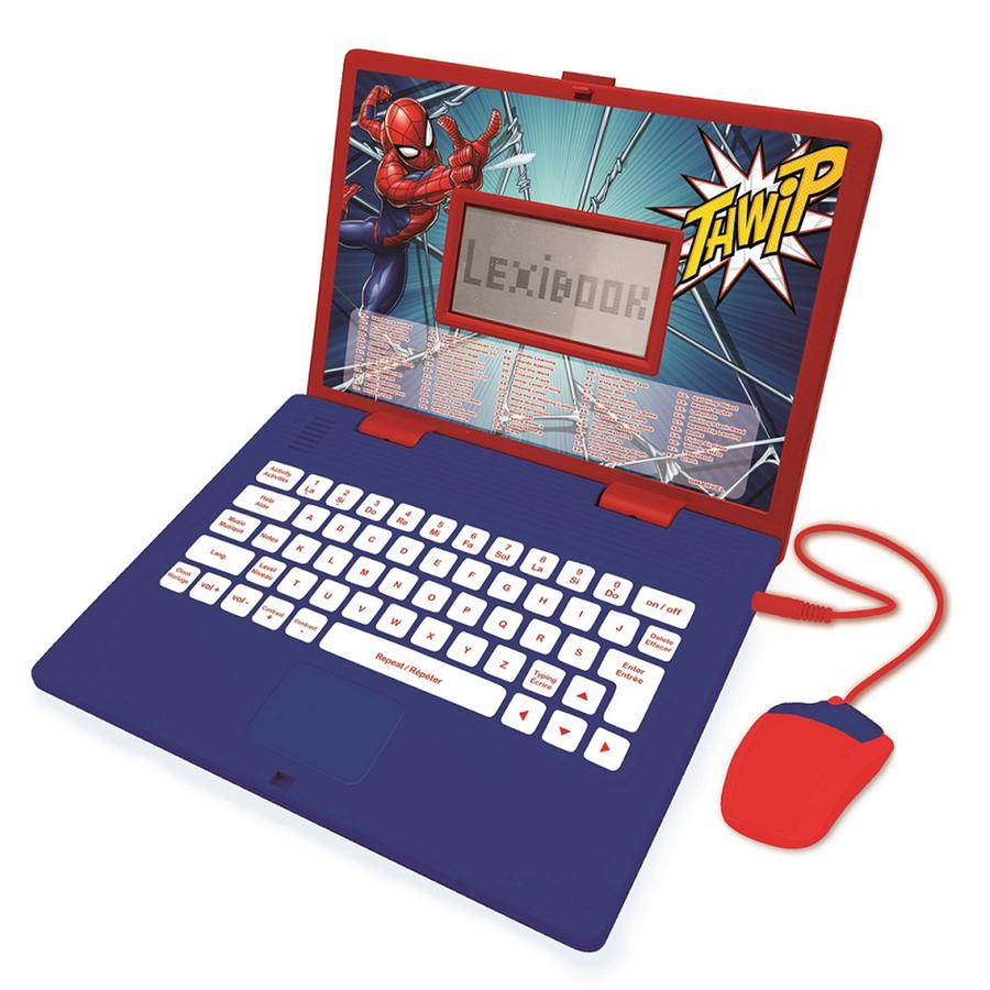 LEXIBOOK Spiderman Zweisprachiger Lernlaptop