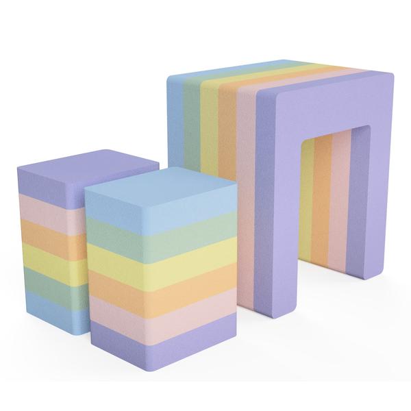 bObles ® Rainbow Collection Vierkant regenboog, pastel