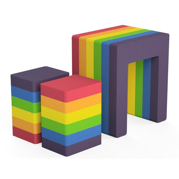 bObles ® Rainbow Collection Firkantet regnbue, flerfarget