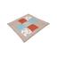 Ullenboom barneteppe & lekegrind pad 80X80 cm regnbue