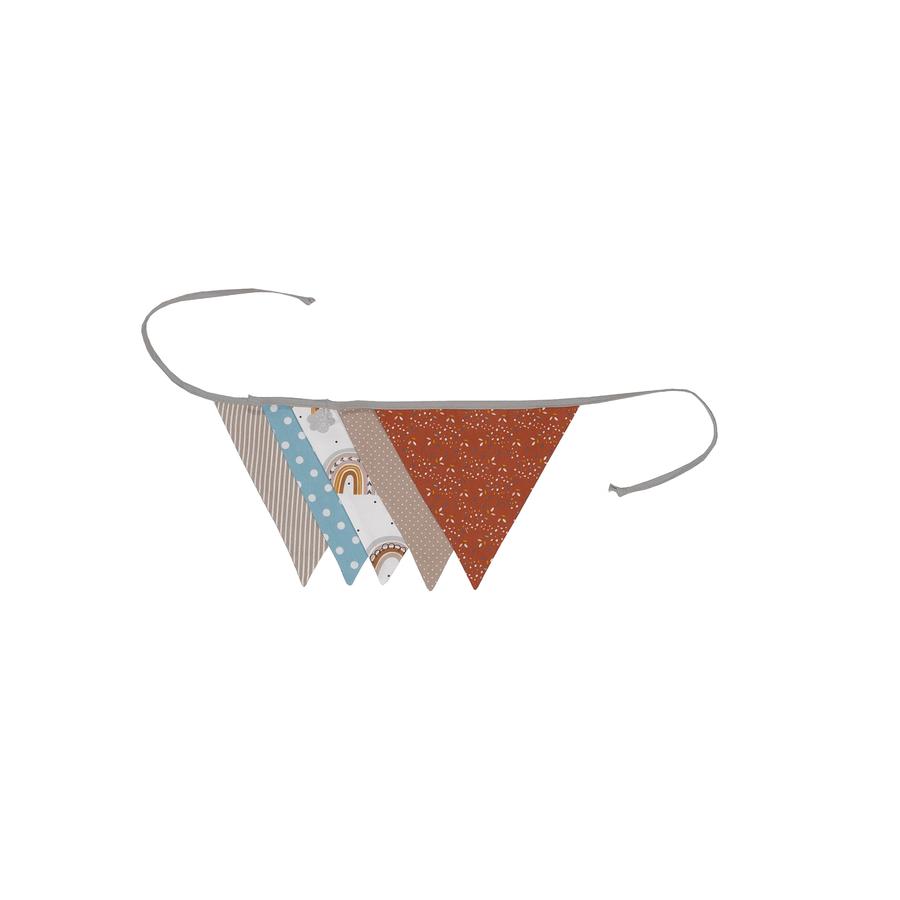 Ullenboom Pennant Chain &amp; Fabric Garland 190 cm (5 Pennants) Rainbow