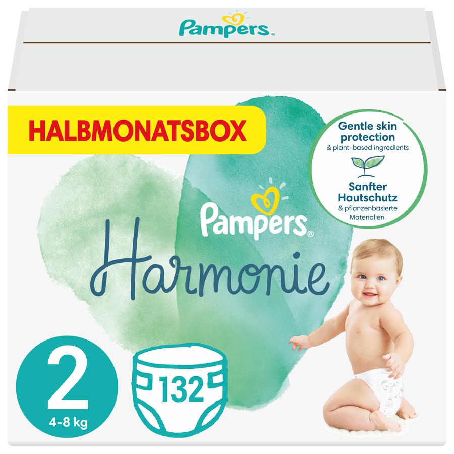 Pampers Harmonie Gr.2, 4-8 kg, Halbmonatsbox (1x 132 Windeln)