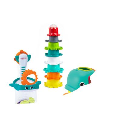 Infantino  Water speelgoed walvis, 17 stuks