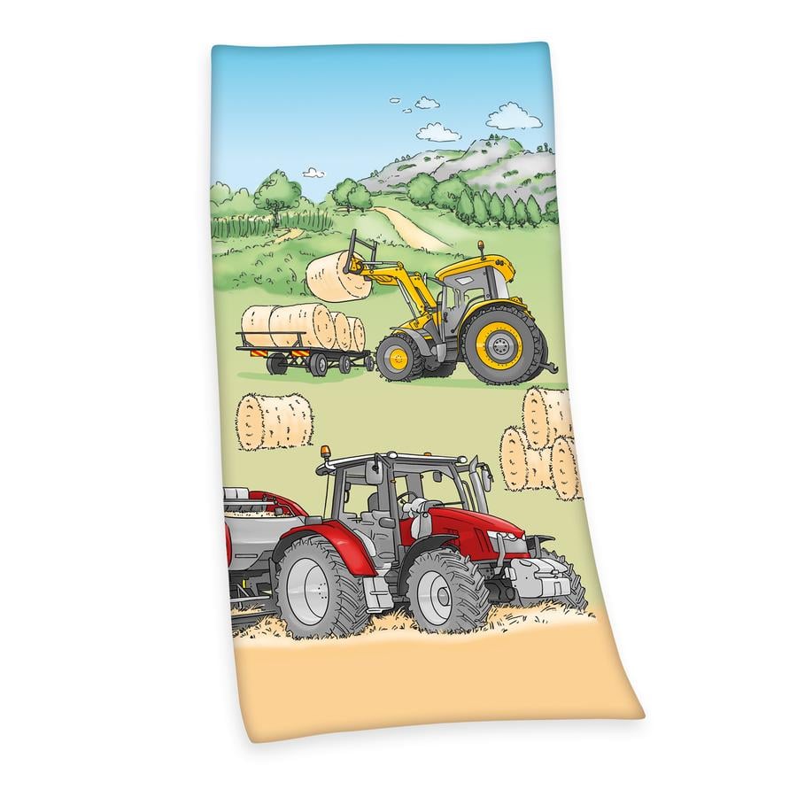 babybest® Ręcznik kąpielowy Traktor 75 x 150 cm