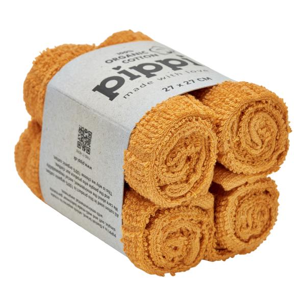 Pippi Vaskeklude mineral yellow 4-pack