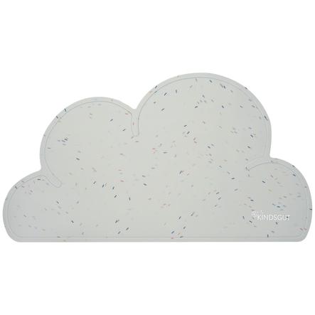KINDSGUT Place Mat Cloud, Confetti in lichtgrijs