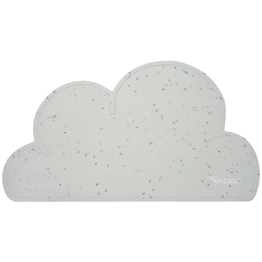 KINDSGUT Prostírání Cloud, konfety ve světle šedé barvě