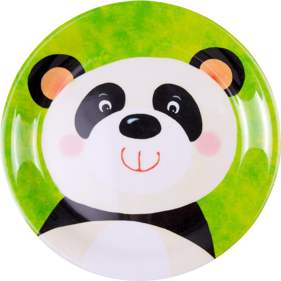 COPPENRATH SPIEGELBURG Assiette enfant panda bande de coquins mélamine 