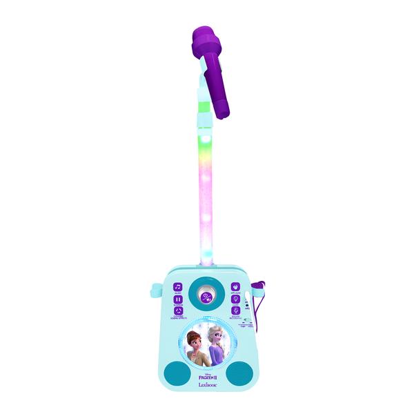 LEXIBOOK Disney Frozen Karaoke Booth med to mikrofoner og lyseffekter
