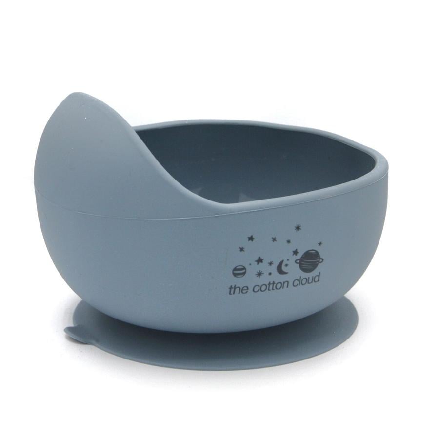 The Cotton Cloud Silicone Eating Bowl Smokey Blue