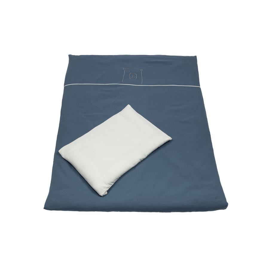 Be Be 's Collection Muslin Bed Linen Dark Blue 100 x 135 cm