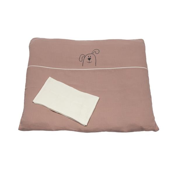 Be Be 's Collection Muslin Bed Linen Old Pink 80 x 80 cm