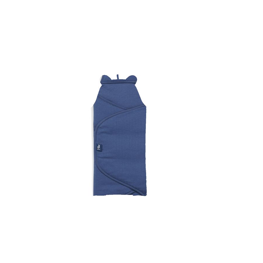 jollein Puck deken Basic jeans blauw gestreept 100 x 105 cm 