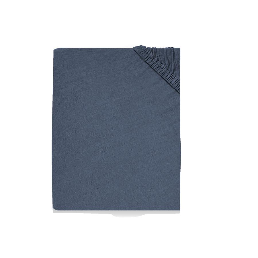 jollein Prześcieradło Jersey jeans blue 60x120 cm