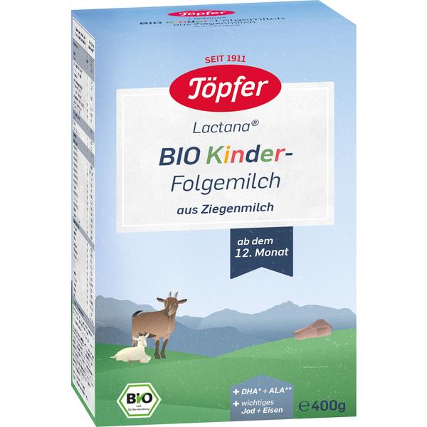 Töpfer Kinder-Folgemilch Bio aus Ziegenmilch 400 g ab dem 12. Monat 