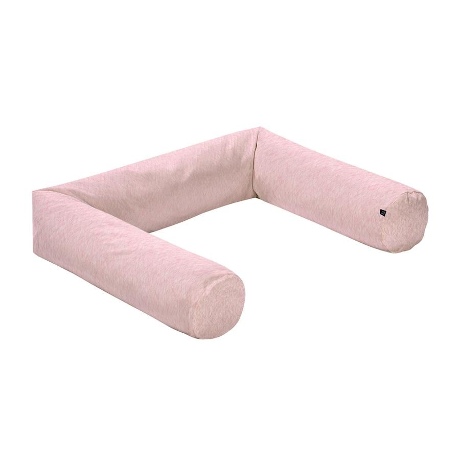 Alvi® Tour de lit traversin enfant Special Fabric courtepointe rosé 180 cm