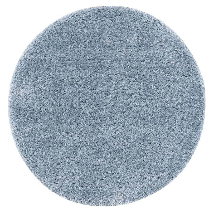 LIVONE Tapis enfant Happy Rugs LUXARY rond bleu 133 cm