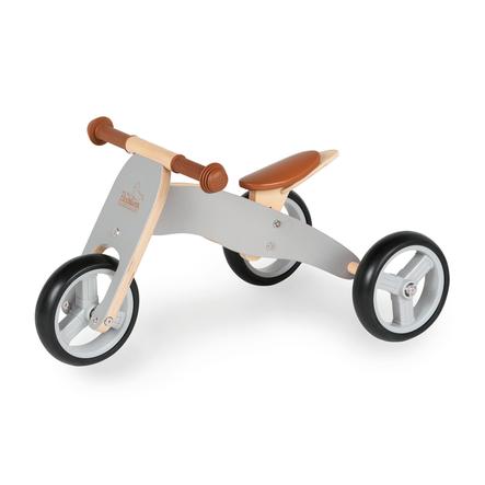 Pinolino Mini triciclo senza pedali Charlie, grigio/legno