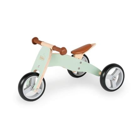 Pinolino Tricycle Draisienne Enfant Mini Charlie Bois Vert Naturel Roseoubleu Fr