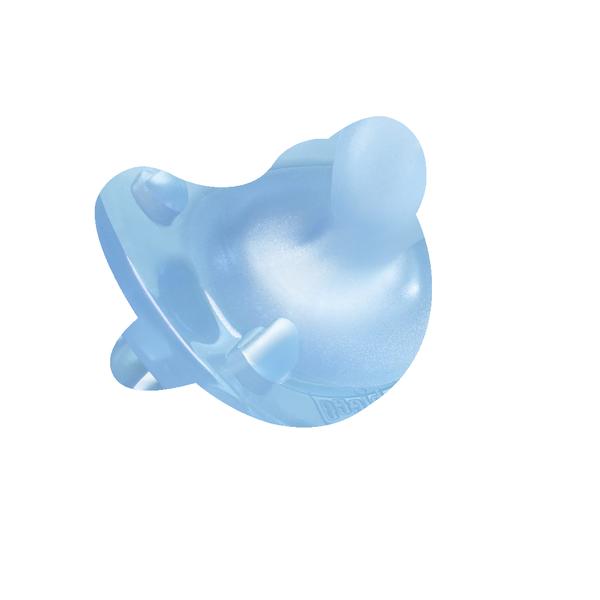 chicco Beruhigungssauger Physio Soft Silikon in blau 0-6 Monate