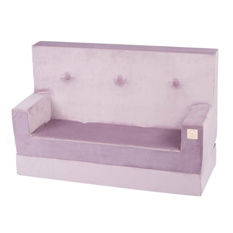 MISIOO Sofa Foldie z podłokietnikami, fioletowa