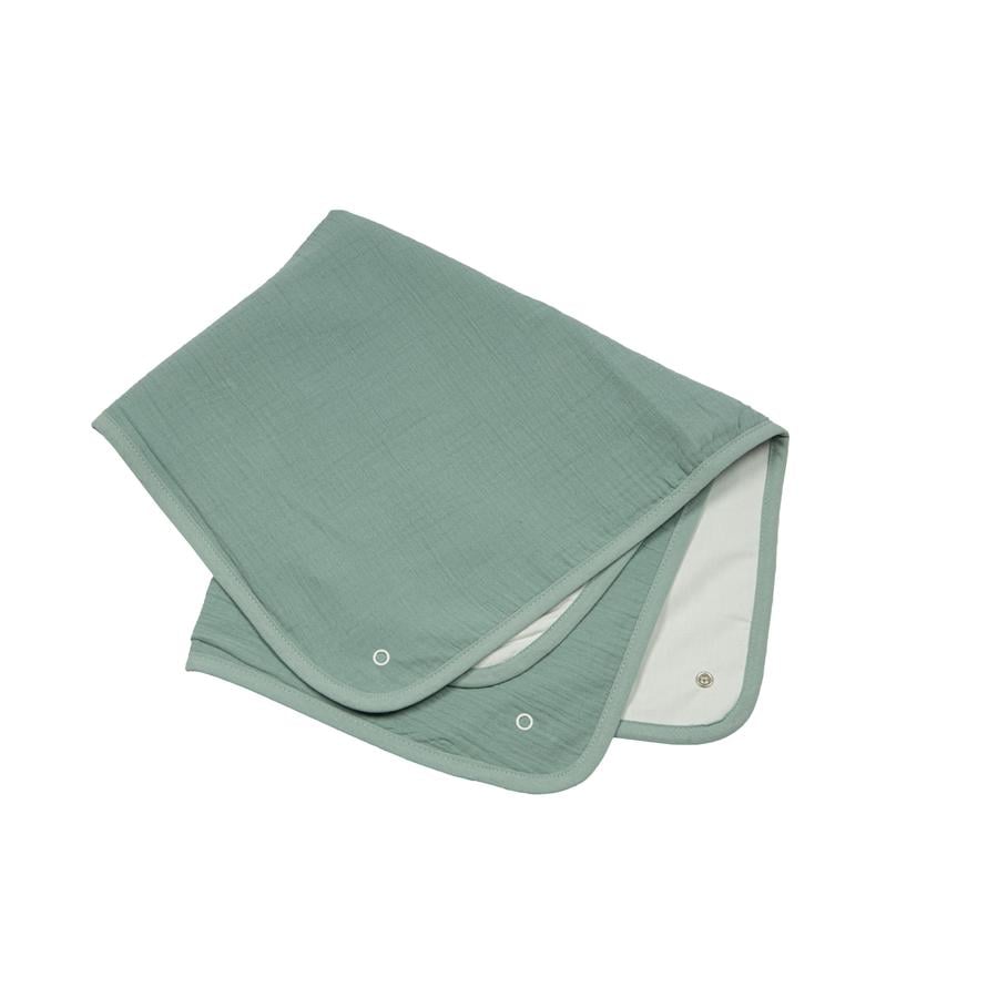 Be Be 's Collection Cover Changing Mat Muslin verde 53 x 57 cm
