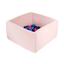 MISIOO Piscina de bolas cuadradas Smart con 200 bolas, rosa