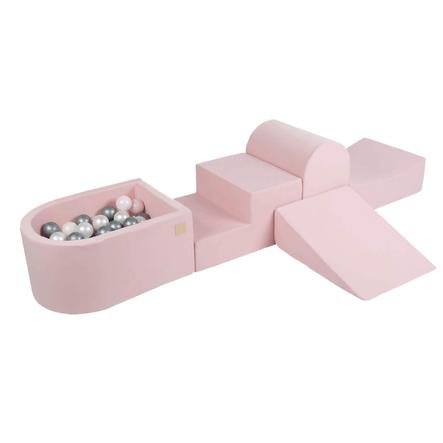 MISIOO Skumlegeplads mini med 100 bolde, pink