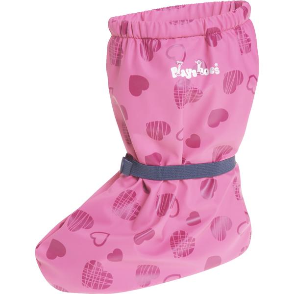 Playshoes Baby Mädchen Regenfüßlinge mit Fleece-Futter Herzchen Stiefel 