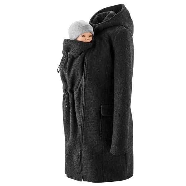 mamalila frakke med hætte antracit
