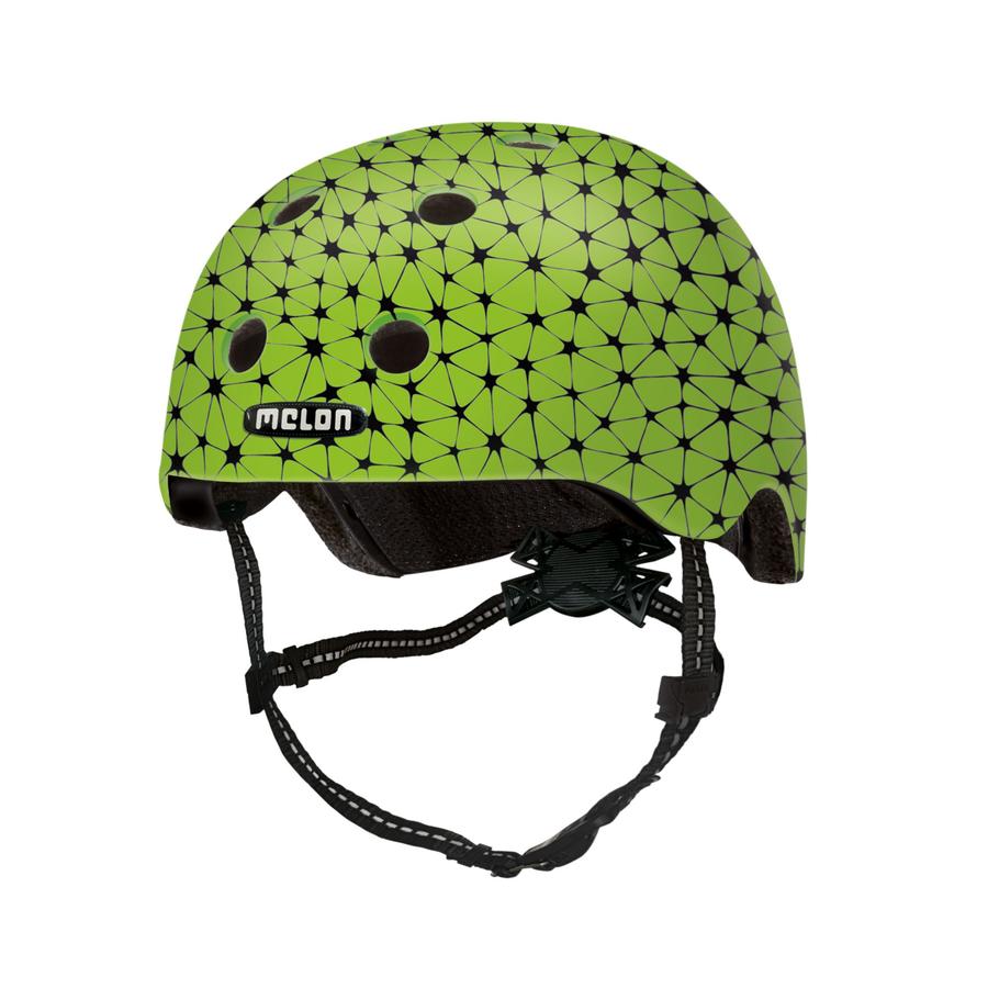 Melon ® Dziecięcy kask rowerowy dla maluchów Magic Odblaskowy kask Synapse Green