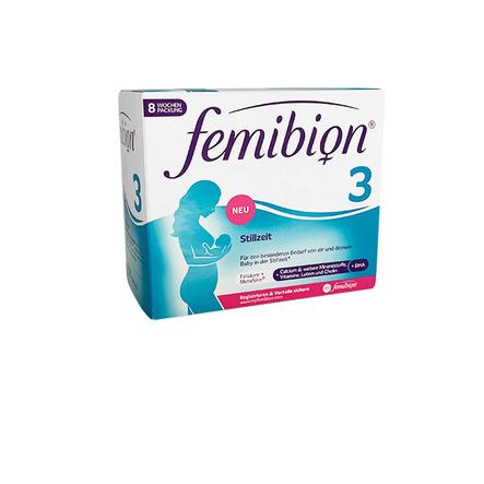 Femibion® 3 Stillzeit 8 Wochenpackung mit (56 Tabletten & 56 Kapseln)