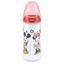NUK Babyflasche First Choice + Disney Minnie Mouse 300 ml,Temperature Control rot