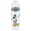 NUK Butelka dla niemowląt First Choice + Disney Mickey Mouse 300 ml, Temperatura Control szara