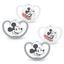 NUK Sucettes Space Disney "Mickey" 0-6 mois, 4 pcs. en gris/blanc